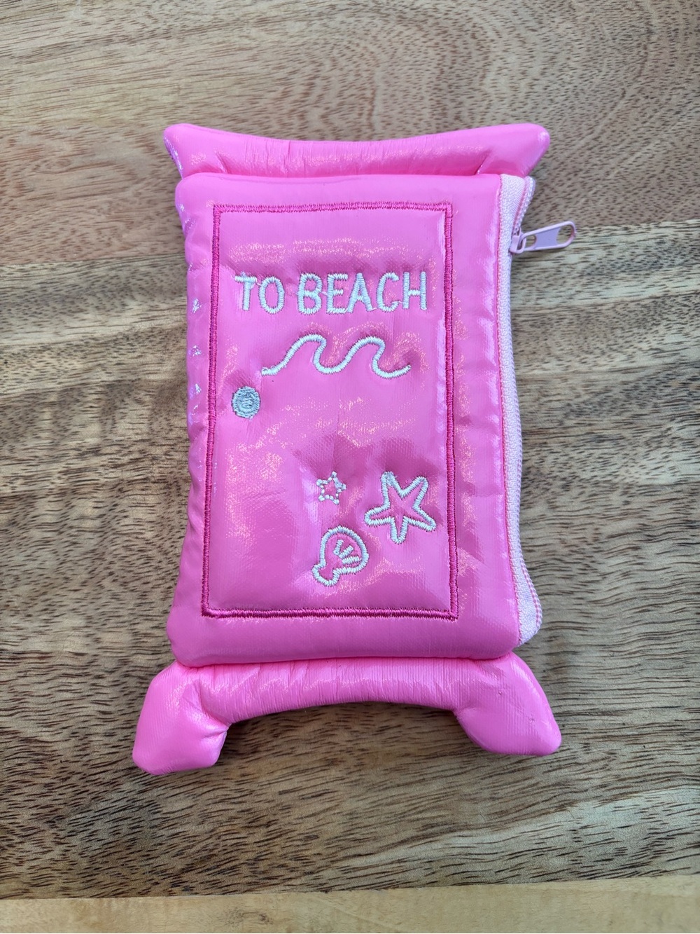 Authentic Doraemon Anywhere Door Plush Pouch Pink To Beach Rare Japan Import